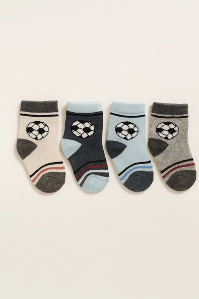 Bebek ve Çocuk Çorap Futbol Desen ürün görseli 1