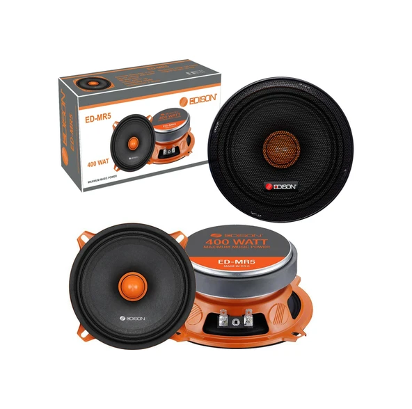 Oto Mıdrange 13Cm 400W Kapaklı 2 Adet Edıson Ed-Mr5 ürün görseli 1