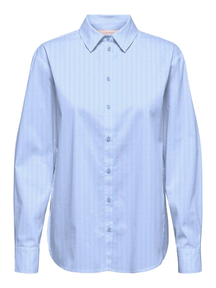 Only   ONLBERSA LS SLIT DETAIL SHIRT  WVN CC Kadın Mavi Gömlek - 15364453 ürün görseli 1