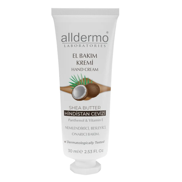 Alldermo El Bakım Krem Hindistan Cevizi Shea Butter 30 ml ürün görseli 1