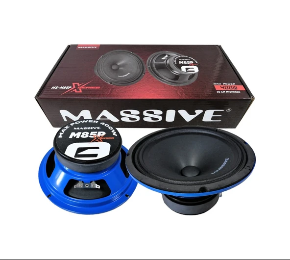 Massive M85px Seri 20 Cm 400w 150 Rms Midrange Mavi Kasa ürün görseli 1