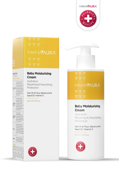 MAMAAURA Nemlendirici Bebek Kremi - Baby Moisturizing Cream 200 ml ürün görseli 1