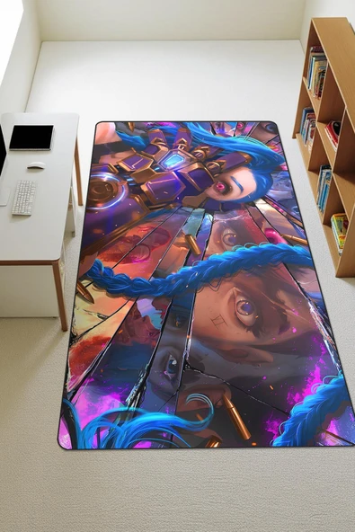 Modern Dijital Baskı Kaymaz Taban Çocuk ve Genç Odası Halısı H0474 RENKLİ 140 X 200 ürün görseli 1