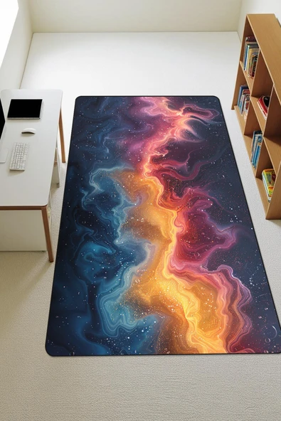 Modern Dijital Baskı Kaymaz Taban Çocuk ve Genç Odası Halısı H0230 RENKLİ 120 X 180 ürün görseli 1