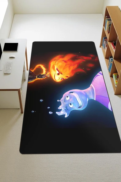 Modern Dijital Baskı Kaymaz Taban Çocuk ve Genç Odası Halısı H0588 RENKLİ 80 X 300 ürün görseli 1