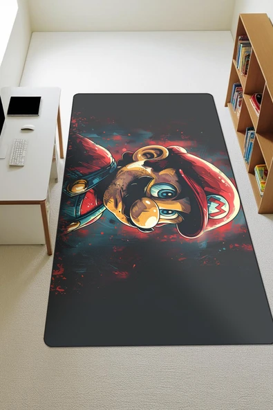 Modern Dijital Baskı Kaymaz Taban Çocuk ve Genç Odası Halısı H0589 RENKLİ 100 X 200 ürün görseli 1