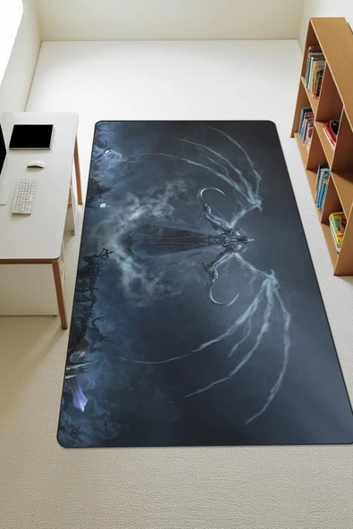 Modern Dijital Baskı Kaymaz Taban Çocuk ve Genç Odası Halısı H0515 RENKLİ 100 X 300 ürün görseli 1