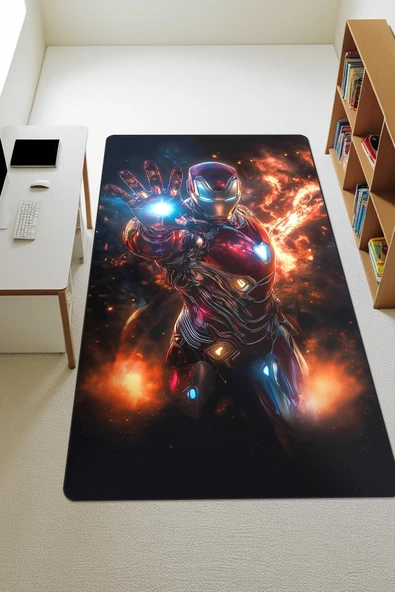 Modern Dijital Baskı Kaymaz Taban Çocuk ve Genç Odası Halısı H0579 RENKLİ 100 X 300 ürün görseli 1
