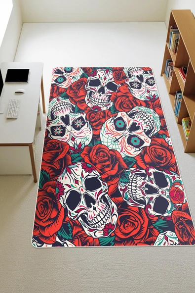 Modern Dijital Baskı Kaymaz Taban Çocuk ve Genç Odası Halısı H0269 RENKLİ 200 X 300 ürün görseli 1