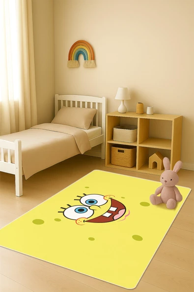 Modern Dijital Baskı Kaymaz Taban Çocuk ve Genç Odası Halısı H0469 RENKLİ 140 X 200 ürün görseli 1