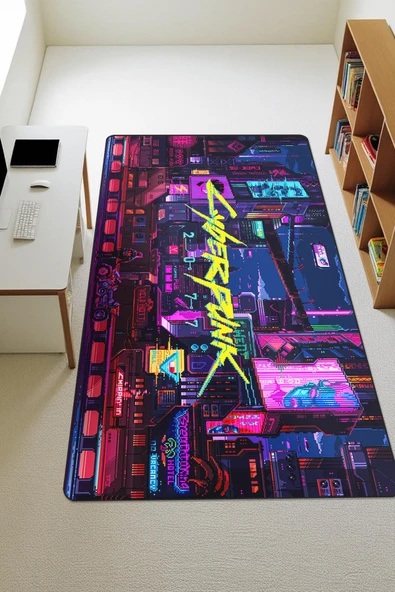 Modern Dijital Baskı Kaymaz Taban Çocuk ve Genç Odası Halısı H0586 RENKLİ 80 X 150 ürün görseli 1