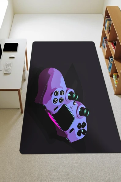 Modern Dijital Baskı Kaymaz Taban Çocuk ve Genç Odası Halısı H0514 RENKLİ 100 X 200 ürün görseli 1