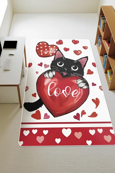 Modern Dijital Baskı Kaymaz Taban Çocuk ve Genç Odası Halısı H0255 RENKLİ 80 X 150 ürün görseli 1
