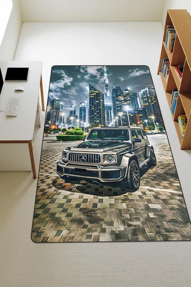 Modern Dijital Baskı Kaymaz Taban Çocuk ve Genç Odası Halısı H0302 RENKLİ 80 X 200 ürün görseli 1