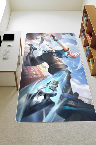 Modern Dijital Baskı Kaymaz Taban Çocuk ve Genç Odası Halısı H0499 RENKLİ 100 X 200 ürün görseli 1