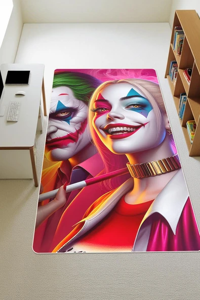 Modern Dijital Baskı Kaymaz Taban Çocuk ve Genç Odası Halısı H0518 RENKLİ 200 X 300 ürün görseli 1