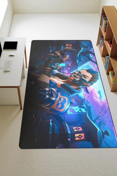 Modern Dijital Baskı Kaymaz Taban Çocuk ve Genç Odası Halısı H0492 RENKLİ 180 X 280 ürün görseli 1
