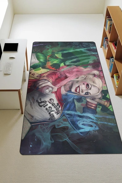 Modern Dijital Baskı Kaymaz Taban Çocuk ve Genç Odası Halısı H0516 RENKLİ 160 X 230 ürün görseli 1