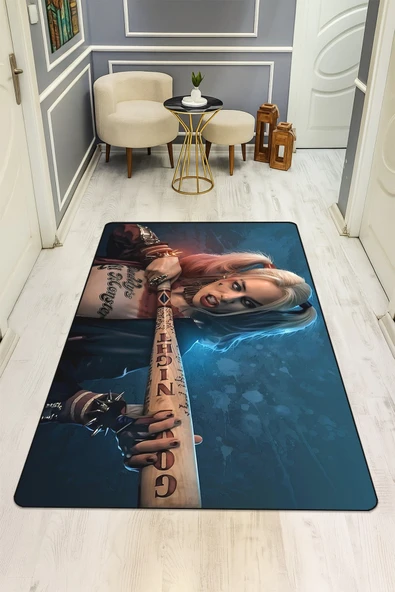 Modern Dijital Baskı Kaymaz Taban Çocuk ve Genç Odası Halısı H0517 RENKLİ 140 X 200 ürün görseli 1