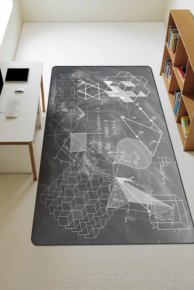 Modern Dijital Baskı Kaymaz Taban Çocuk ve Genç Odası Halısı H0067 RENKLİ 180 X 280 ürün görseli 1