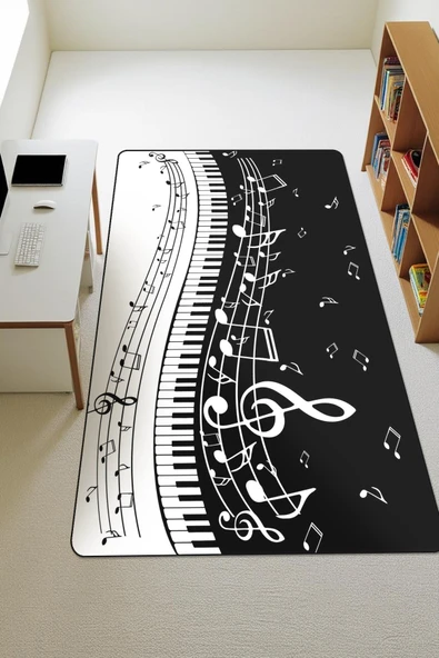 Modern Dijital Baskı Kaymaz Taban Çocuk ve Genç Odası Halısı H0257 RENKLİ 120 X 180 ürün görseli 1