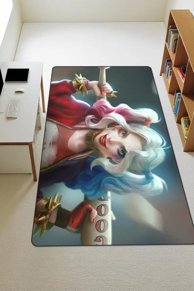 Modern Dijital Baskı Kaymaz Taban Çocuk ve Genç Odası Halısı H0523 RENKLİ 200 X 300 ürün görseli 1