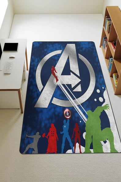 Modern Dijital Baskı Kaymaz Taban Çocuk ve Genç Odası Halısı H0583 RENKLİ 160 X 230 ürün görseli 1