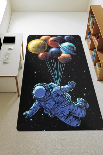 Modern Dijital Baskı Kaymaz Taban Çocuk ve Genç Odası Halısı H0659 RENKLİ 160 X 230 ürün görseli 1