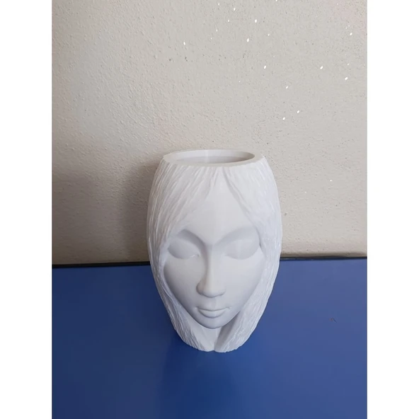 Urartu3d 3D Kadın Yüzlü Vazo ürün görseli 1