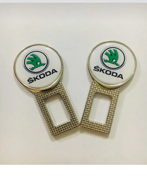 SKODA METAL KEMER GÖRSELİ 5 ADET ÇİFT YÖNLÜDÜR LOGOSU ürün görseli 1