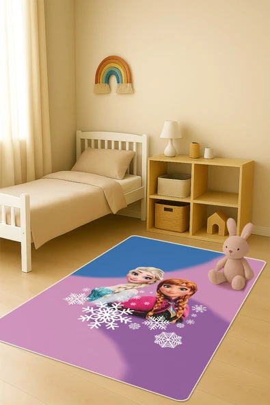 Modern Dijital Baskı Kaymaz Taban Çocuk ve Genç Odası Halısı H0969 RENKLİ 80 X 300 ürün görseli 1