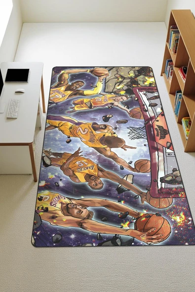 Modern Dijital Baskı Kaymaz Taban Çocuk ve Genç Odası Halısı H0647 RENKLİ 200 X 300 ürün görseli 1