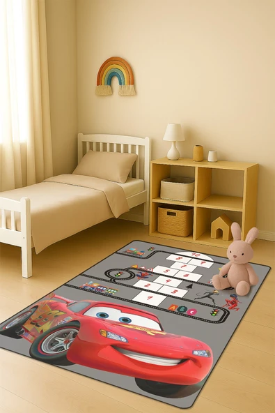 Modern Dijital Baskı Kaymaz Taban Çocuk ve Genç Odası Halısı H1002 RENKLİ 80 X 300 ürün görseli 1