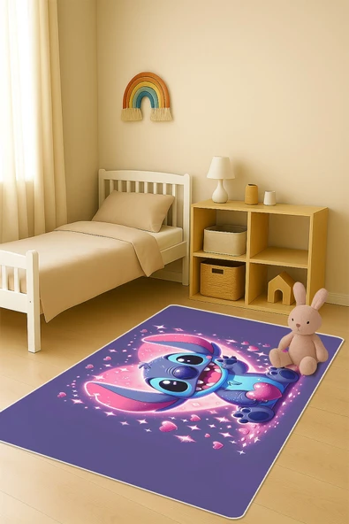 Modern Dijital Baskı Kaymaz Taban Çocuk ve Genç Odası Halısı H0988 RENKLİ 80 X 150 ürün görseli 1