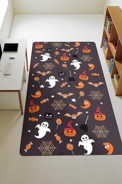 Modern Dijital Baskı Kaymaz Taban Çocuk ve Genç Odası Halısı H0646 RENKLİ 180 X 280 ürün görseli 1