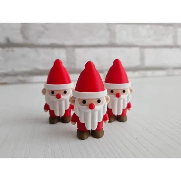 Urartu3d 3D Noel Baba Anahtarlık - Resim 2