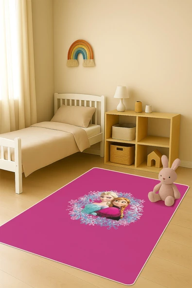 Modern Dijital Baskı Kaymaz Taban Çocuk ve Genç Odası Halısı H0972 RENKLİ 80 X 150 ürün görseli 1