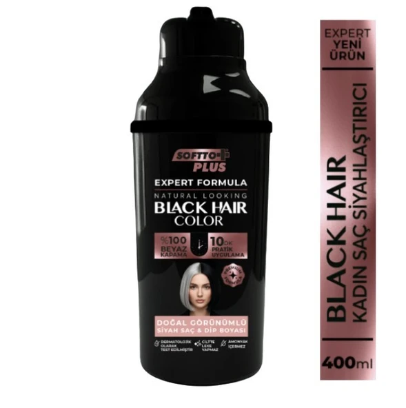 Softto Plus Expert Woman Black Hair Color / Siyah / Kadınlara Özel Yeni Formül / Doğal Görünüm ürün görseli 1