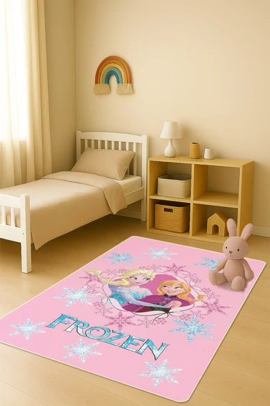 Modern Dijital Baskı Kaymaz Taban Çocuk ve Genç Odası Halısı H0968 RENKLİ 100 X 200 ürün görseli 1