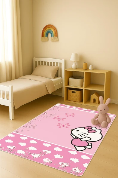 Modern Dijital Baskı Kaymaz Taban Çocuk ve Genç Odası Halısı H0592 RENKLİ 160 X 230 ürün görseli 1