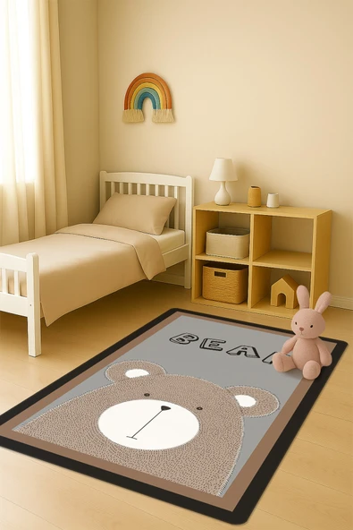 Modern Dijital Baskı Kaymaz Taban Çocuk ve Genç Odası Halısı H0800 RENKLİ 120 X 180 ürün görseli 1
