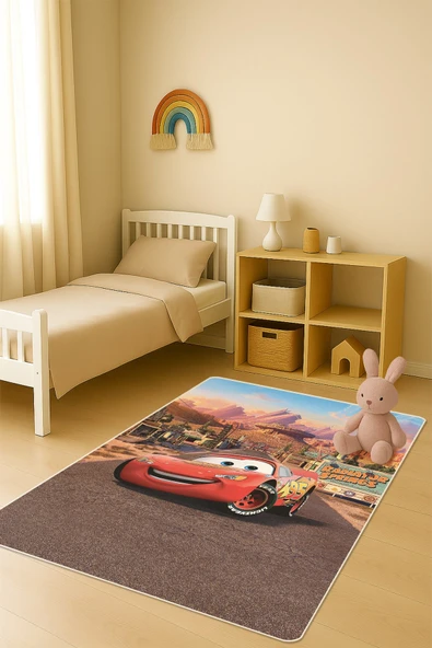Modern Dijital Baskı Kaymaz Taban Çocuk ve Genç Odası Halısı H0999 RENKLİ 80 X 300 ürün görseli 1