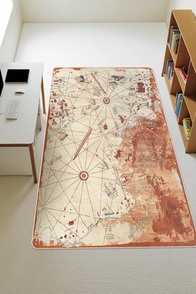Modern Dijital Baskı Kaymaz Taban Çocuk ve Genç Odası Halısı H0938 RENKLİ 80 X 200 ürün görseli 1