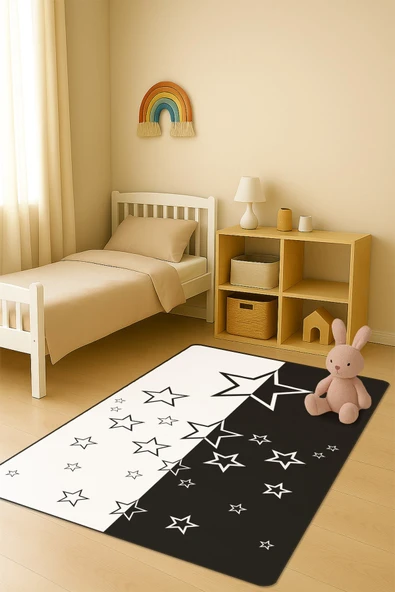 Modern Dijital Baskı Kaymaz Taban Çocuk ve Genç Odası Halısı H0624 RENKLİ 80 X 300 ürün görseli 1