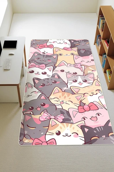 Modern Dijital Baskı Kaymaz Taban Çocuk ve Genç Odası Halısı H0801 RENKLİ 180 X 280 ürün görseli 1