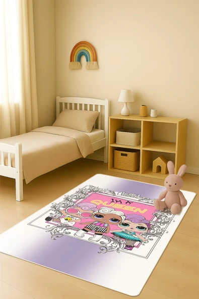 Modern Dijital Baskı Kaymaz Taban Çocuk ve Genç Odası Halısı H0605 RENKLİ 80 X 300 ürün görseli 1