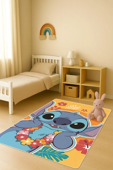Modern Dijital Baskı Kaymaz Taban Çocuk ve Genç Odası Halısı H0993 RENKLİ 80 X 200 ürün görseli 1