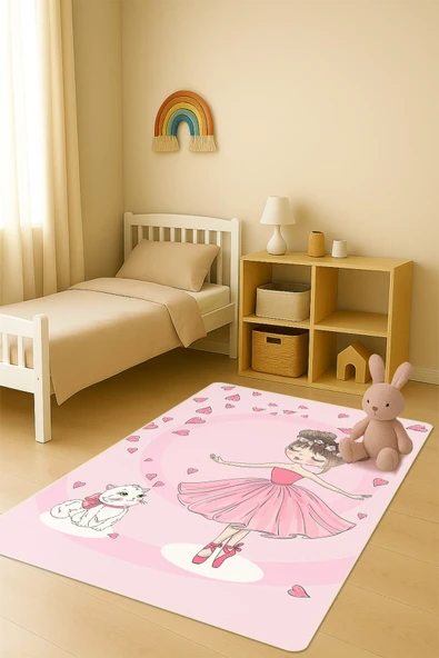 Modern Dijital Baskı Kaymaz Taban Çocuk ve Genç Odası Halısı H0607 RENKLİ 160 X 230 ürün görseli 1
