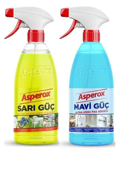 ASPEROX Sarı Güç + Mavi Güç Sprey 2 x 1 L ürün görseli 1