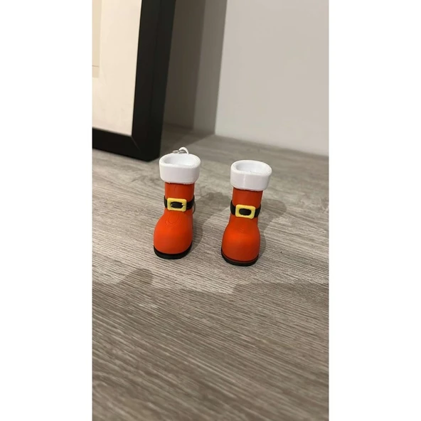 Urartu3d Noel Baba Çizme Anahtarlık ürün görseli 1